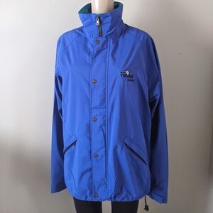 Vintage Farwest Gore Teck blue windbreaker jacket, men's large